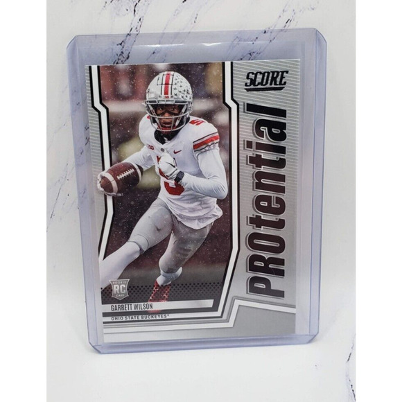 2022 Panini Score Protential Garrett Wilson #P-GW Rookie Card RC New York Jets - Picture 1 of 4